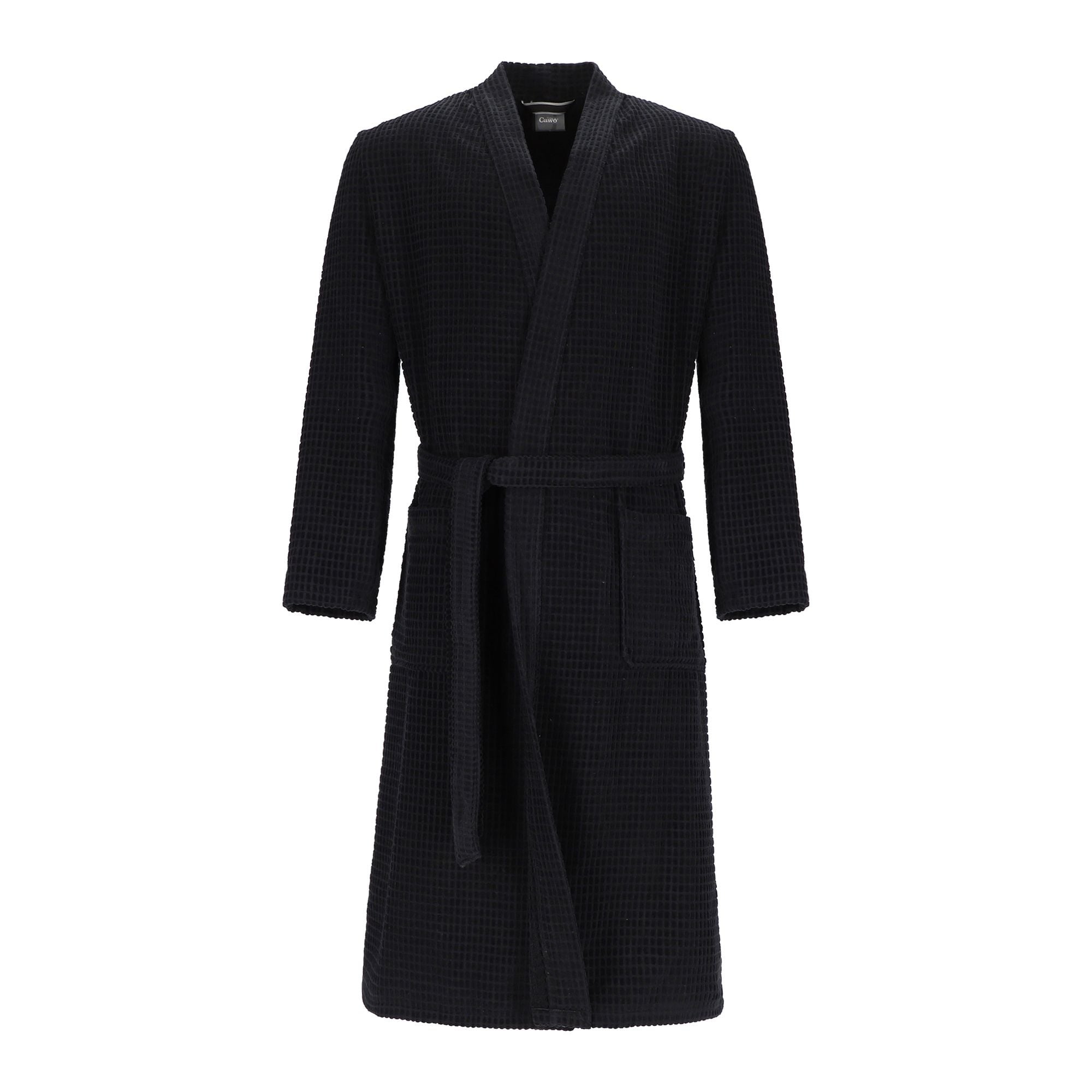 Cawö Cawö Heren Kimono 6845 schwarz 54/56