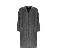 Cawö Heren Badjas met Capuchon en ritssluiting 6850 anthrazit L