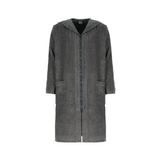 Cawö Heren Badjas met Capuchon en ritssluiting 6850 anthrazit L