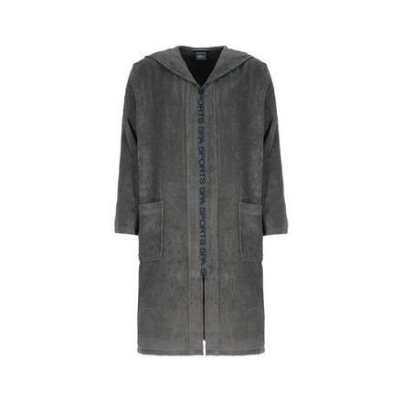 Cawö Heren Badjas met Capuchon en ritssluiting 6850 anthrazit L