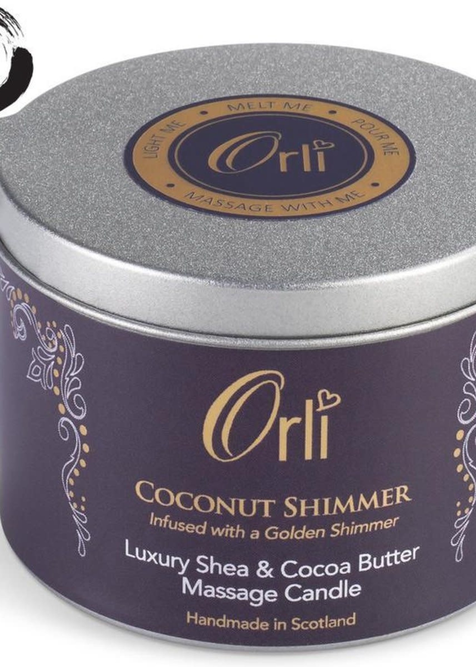 Orli Vegan Massage Olie Coconut Shimmer - 100% biologisch en dierproefvrij 160 ml