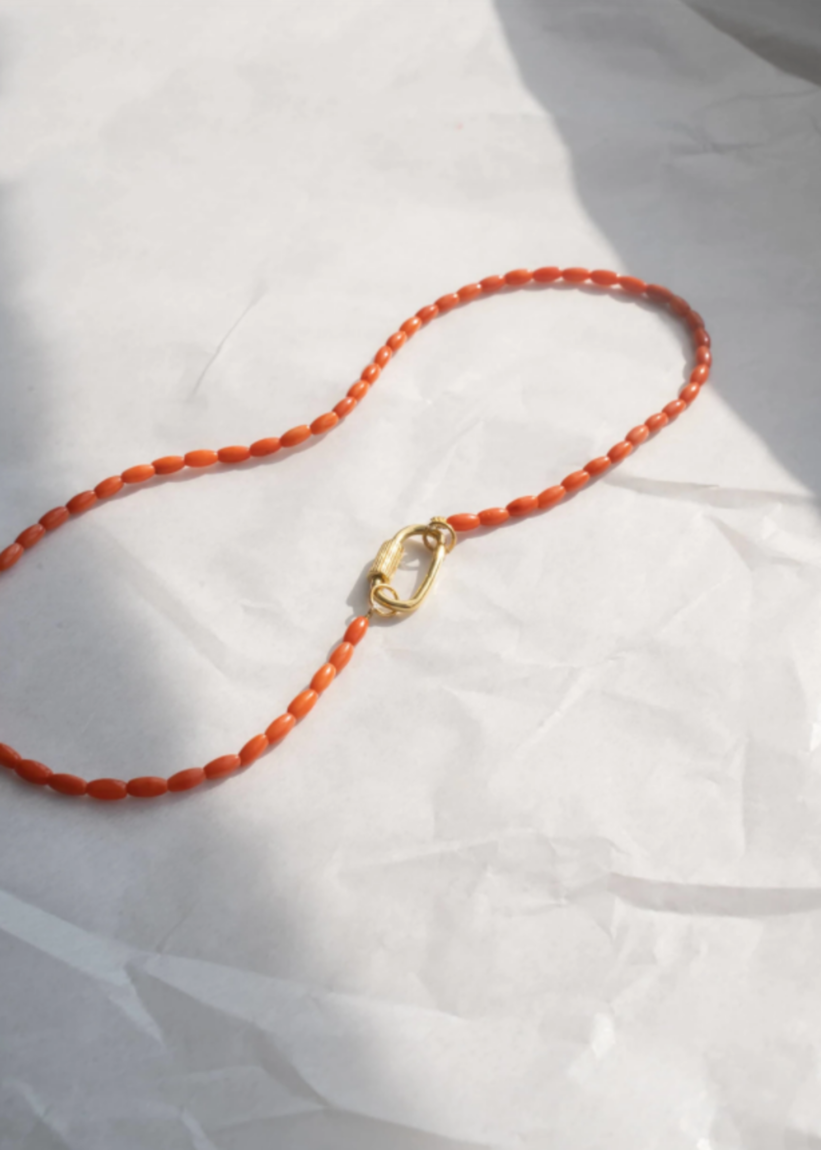 Flawed Coral Connector Necklace