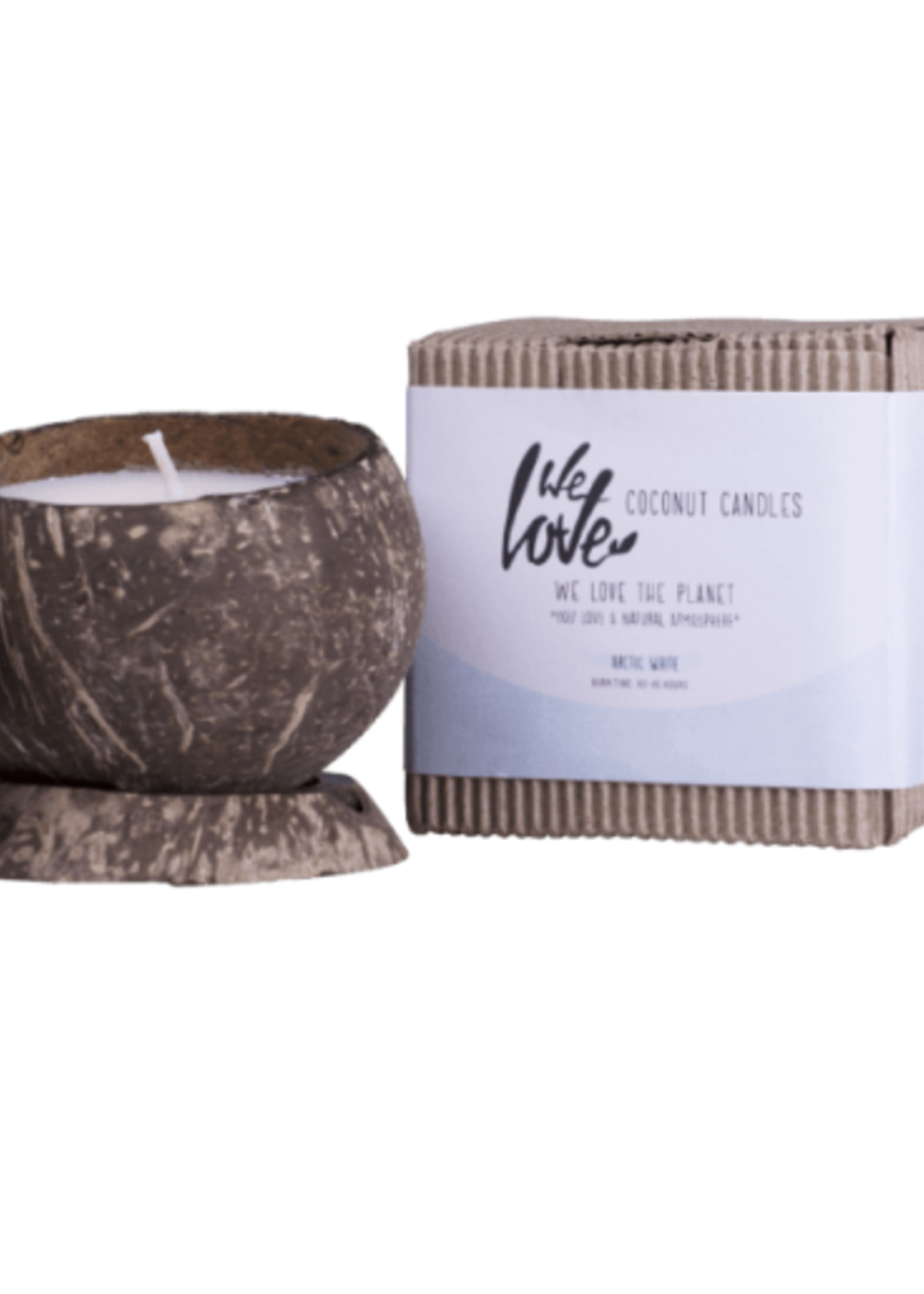 we love the planet We love the Planet coconut candle Arctic White
