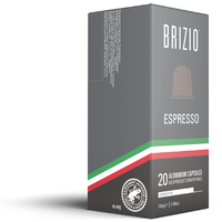 Brizio Espresso Aluminium Capsules 20 stuks