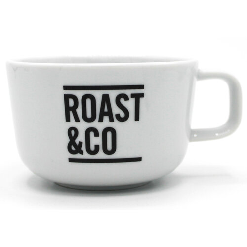 Roast & Co Roast & co Cappuccino kop met zwart logo