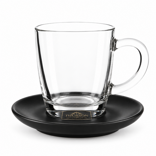 Thurson Tea Thee schotel mat zwart