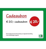 K2-cadeaubon € 20,-