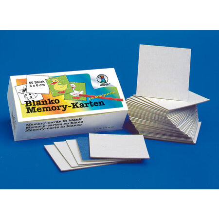Blanco memorykaarten
