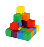 Houten blokken in kleur