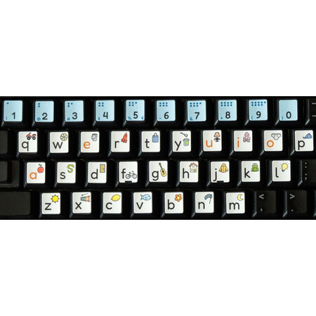 Alfapret toetsenbord stickers
