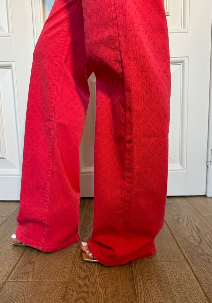 PANTALON NABILA ROUGE