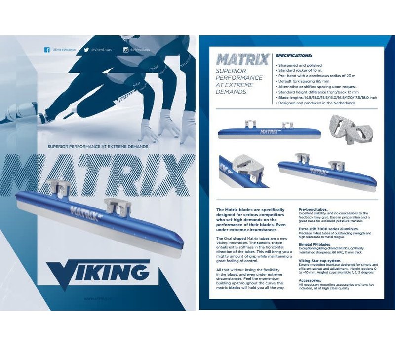 Viking  Matrix Short Track Blauw