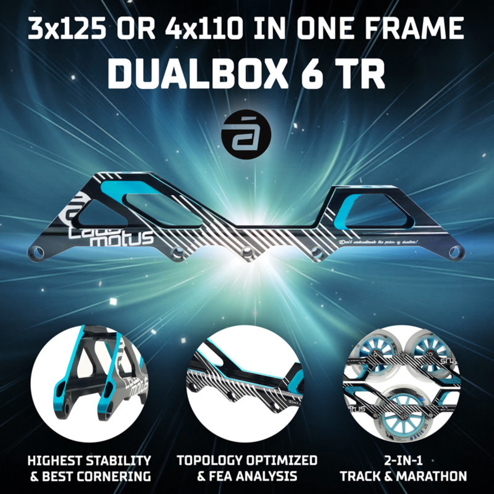 Cado Motus DualBox®6-TR 4x110 en 3x125 in één frame