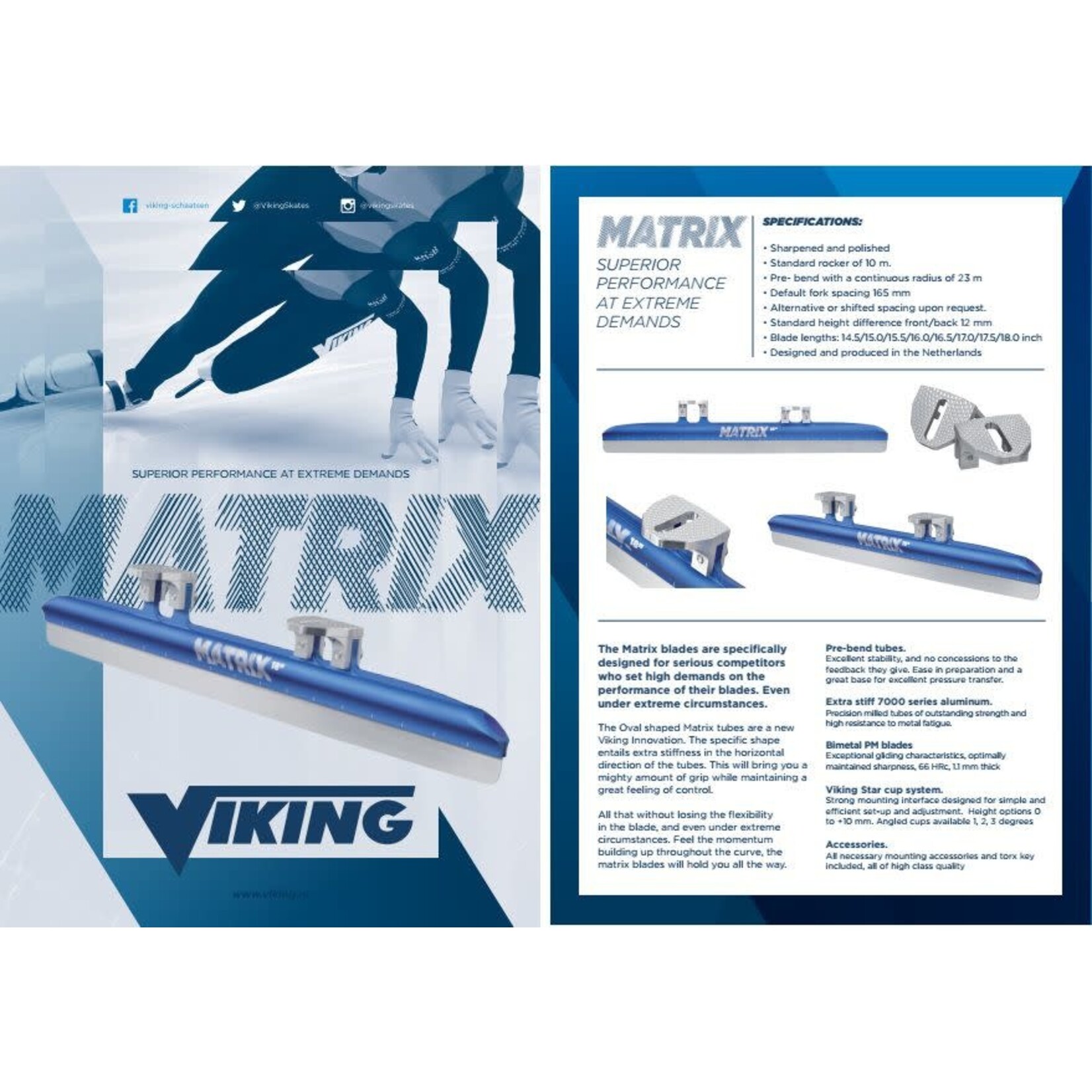 Viking Viking  Matrix Short Track Blauw