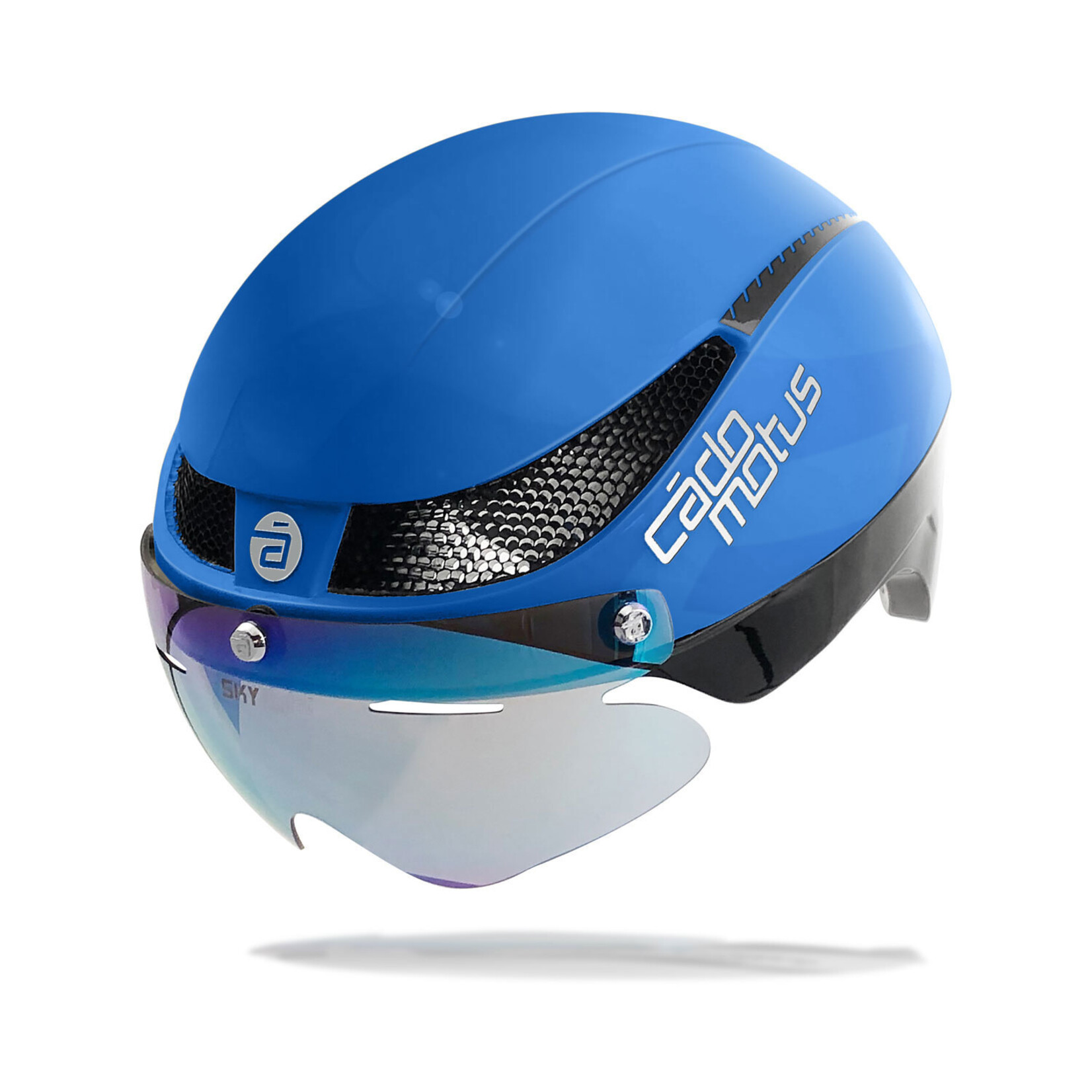 Cado Motus Omega Aerohelm voor schaatsen en triathlon- Blauw