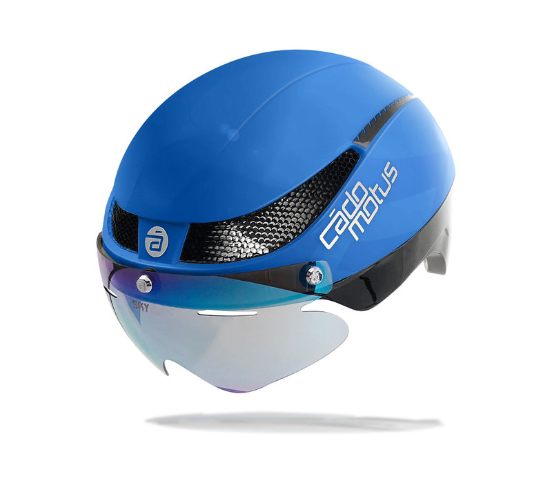 Omega Aerohelm voor schaatsen en triathlon- Blauw