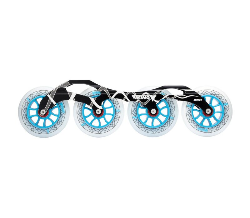 Viking Inline onderstel 4x100mm(165/195) incl.wielen