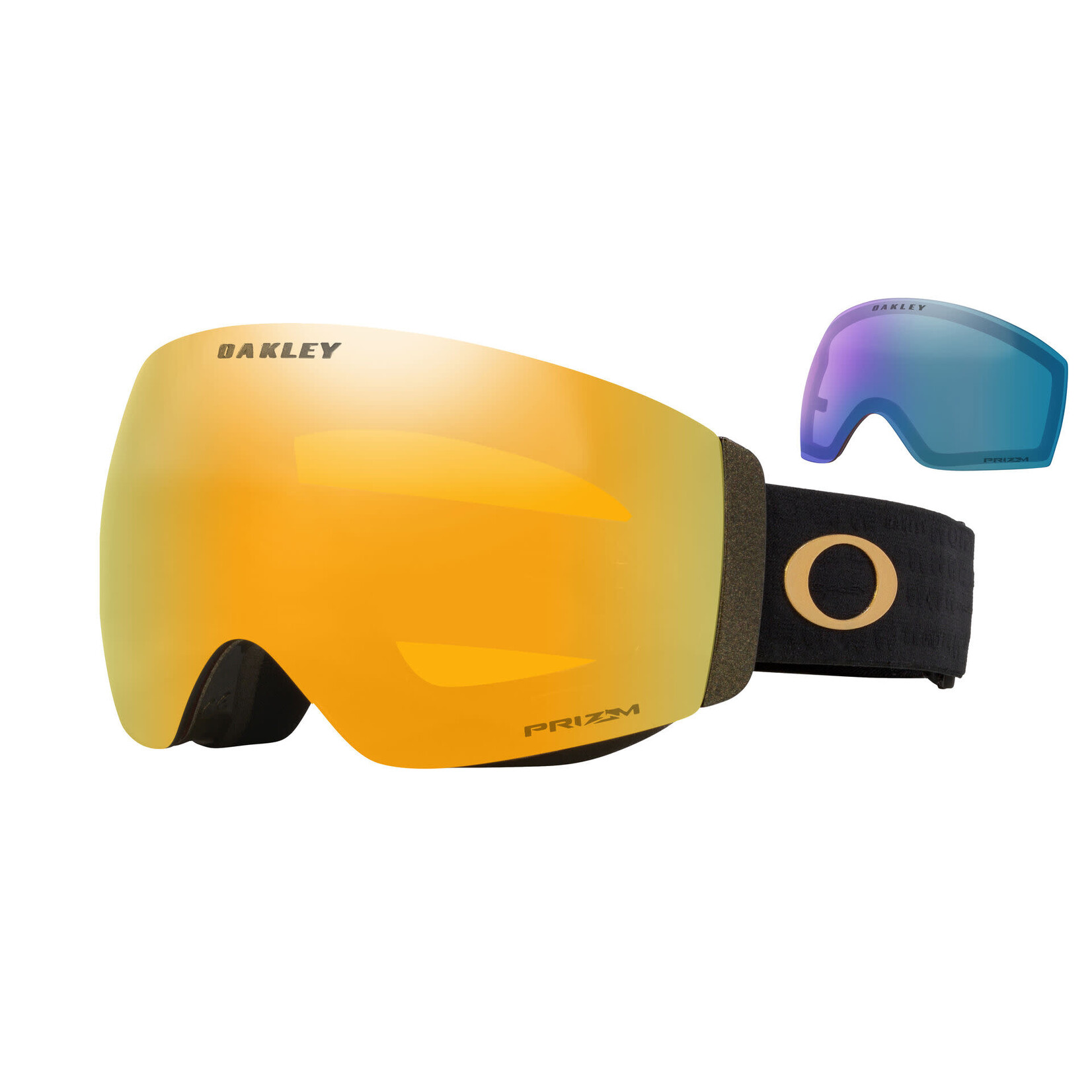 Oakley FLGHT DCK PRO M  MTLLIC BLCK  GLD w/ PRZM 24K  & PRZM ICED (26)