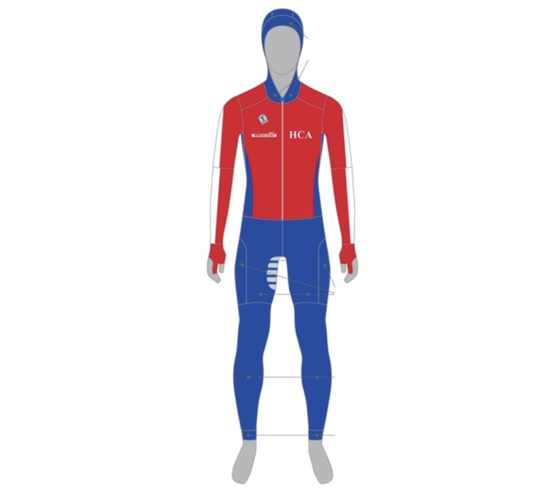 HCA Wedstrijd pak lycra met cap