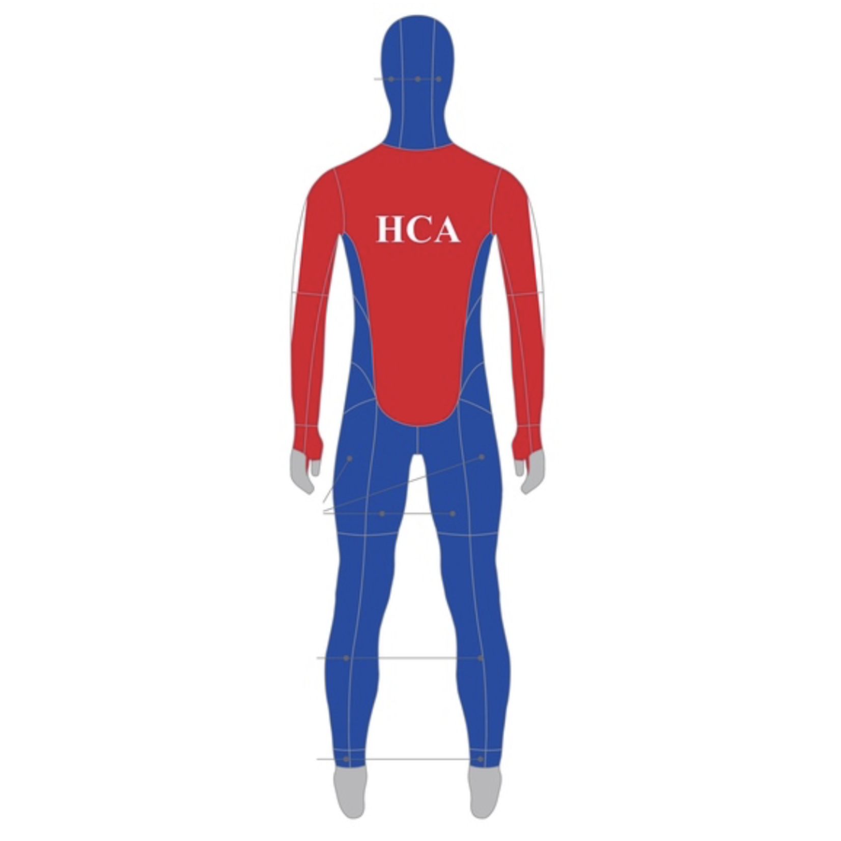 HCA Wedstrijd pak lycra met cap