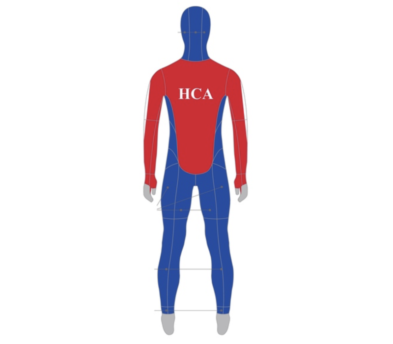 HCA Wedstrijd pak lycra met cap