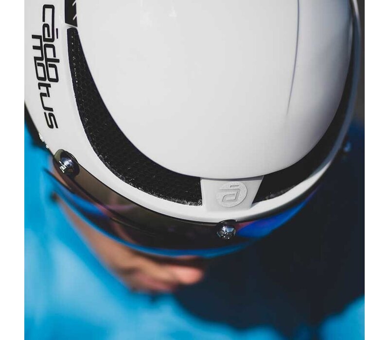 Omega Aerohelm voor schaatsen en triathlon- Wit