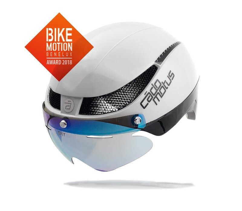 Omega Aerohelm voor schaatsen en triathlon- Wit
