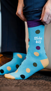 Bamboe sokken blauw