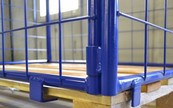 Steel wire mech cage container L1.2xW0.8xH0.8m with folding window Steel wire mech cage container L1.2xW0.8xH0.8m with folding window