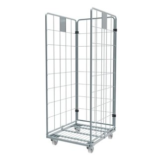 Roll Container with 3 sides demountable (H) 1800 mm  zinc