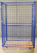 Steel wire mech cage container L1.2xW0.8xH1.6m with folding window