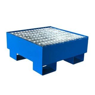 Steel Spill Pallet Sump Tray  Galvanized Grid for 1 Drum 210L Oil Drum