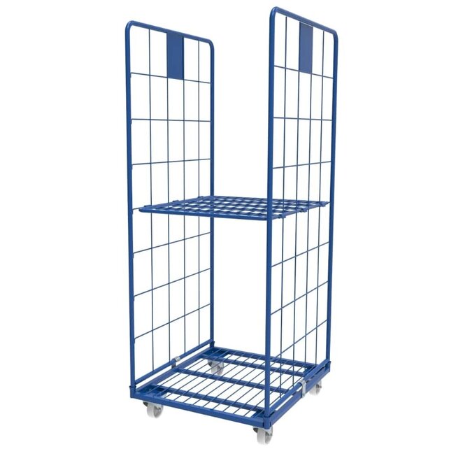 Roll Container with 2 sides demountable (H) 1800 mm (70.92inch)powdercoating RAL5010 Roll Container with 2 sides demountable (H) 1800 mm (70.92inch)powdercoating RAL5010