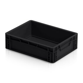 ESD Crates 40x30 cm various heights ESD Euro Container Eurobox black