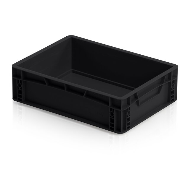 ESD Euro Containers 40 × 30 cm – Conductive Storage Crates
