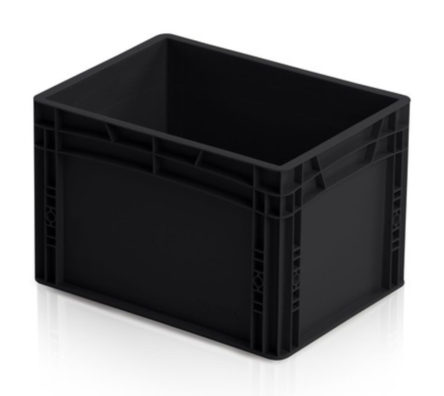ESD Crates 40x30 cm various heights ESD Euro Container Eurobox black