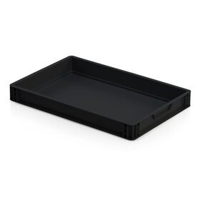 ESD Euro Containers 60 × 40 cm – Conductive Storage Crates