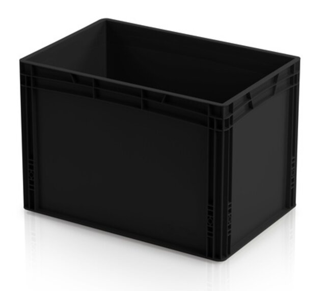 ESD Euro Containers 60 × 40 cm – Conductive Storage Crates