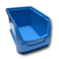 SalesBridges Storage Bin Plastic PP B-Type 23 × 15 × 12.5 cm – Blue