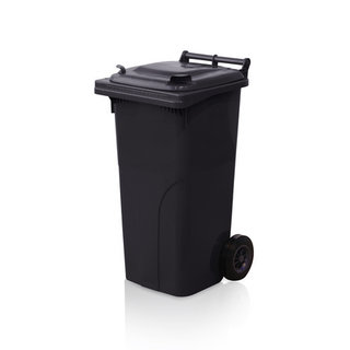 Plastic Rollcontainers Dustbins Minicontainer on Wheels 120L Black