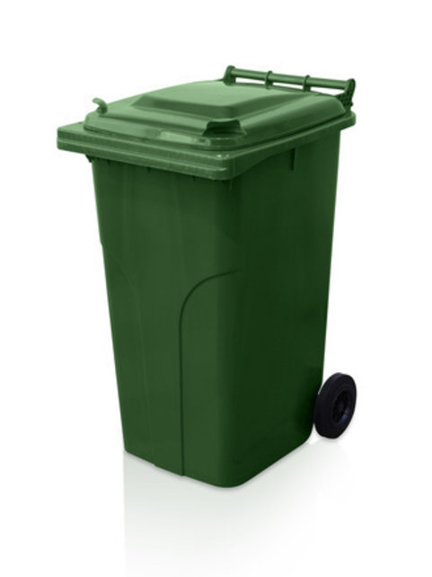Plastic Rollcontainers Dustbins on Wheels 240L Groen Plastic Rollcontainers Dustbins on Wheels 240L Groen