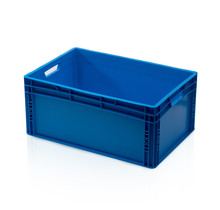 Eurobox Universal 60x40x27 cm blue open handle Eurocontainer KLT box