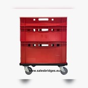 Euro Container Transport dolly KLT Eurobox 60x40 cm Black