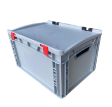 Eurobox Universal 40x30x23,5 cm with lid open handle Euro container KTL box