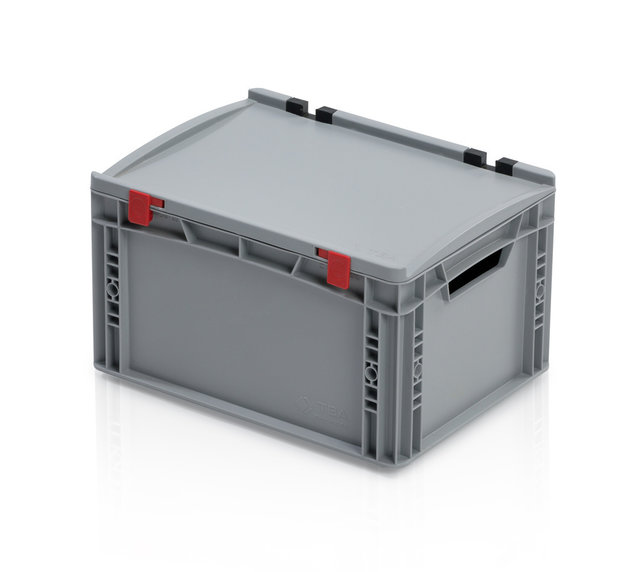 Eurobox Universal 40x30x23,5 cm with lid open handle Euro container KTL box