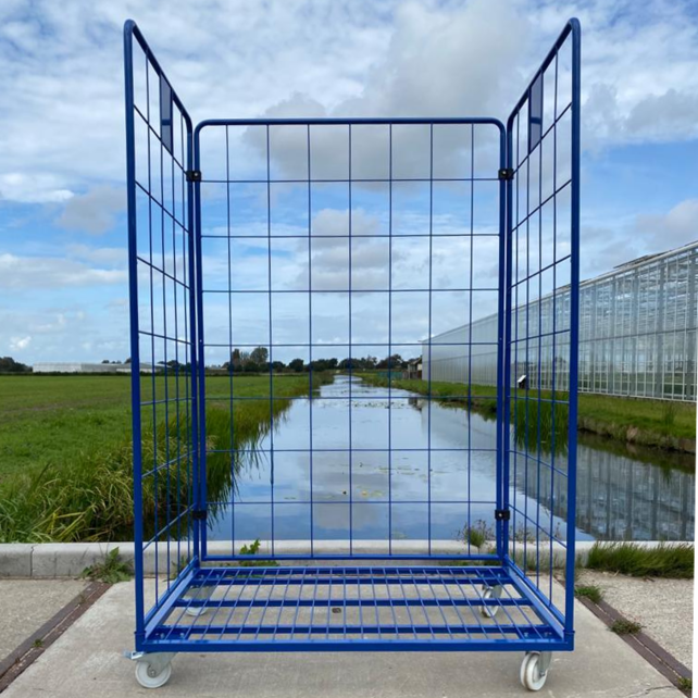 Maxi Steel Roll Container with 3 sides with powdercoating demountable (H) 1800 mm(70.92inch)