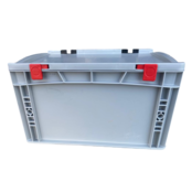 ESD Eurobox Universal 40x30x23,5 cm with lid open handle Euro container KTL box Superdeal - Copy