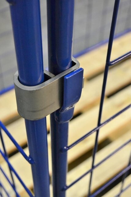 Steel wire mech cage container L1.2xW0.8xH1.2m with folding window  on Short side