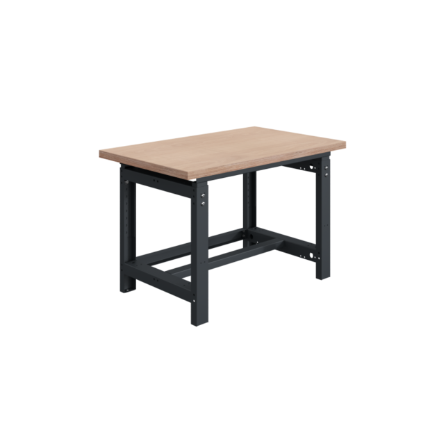 Mechanically height-adjustable worktable SI-model gray anthracite 1000 kg heavy duty