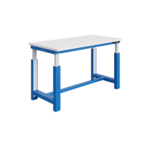 Electrically height-adjustable worktable SI-model industrial blue 300 kg heavy duty - Copy